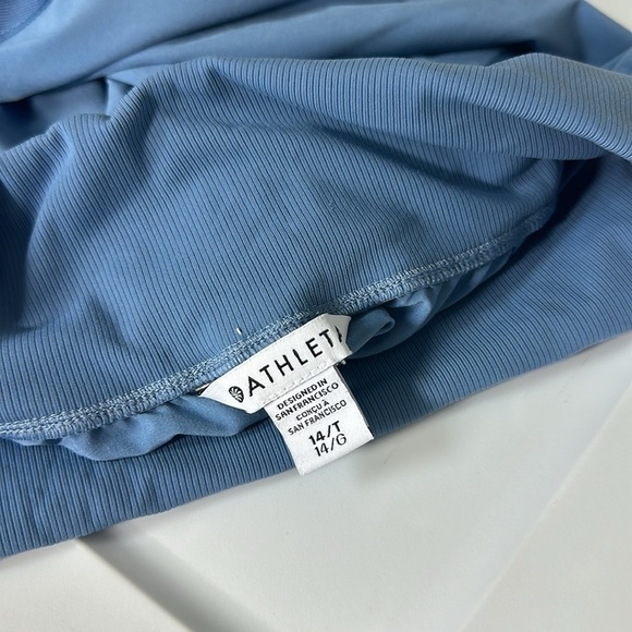 Athleta Nolita Slim Tapered Crop Pant Cottage Blue 14T - Picture 6 of 7